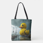 Fantasy Niedlich Duck War Ship Tasche (Rückseite)