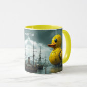 Fantasy Niedlich Duck War Ship Tasse (VorderseiteRechts)