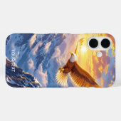 Fantasy Niedlich Eagle Mountains Sonnenaufgang Case-Mate iPhone Hülle (Rückseite (Horizontal))