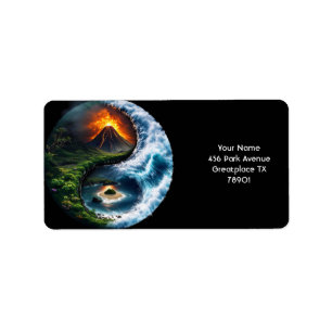 Fantasy Niedlich Earth Yang Adressaufkleber