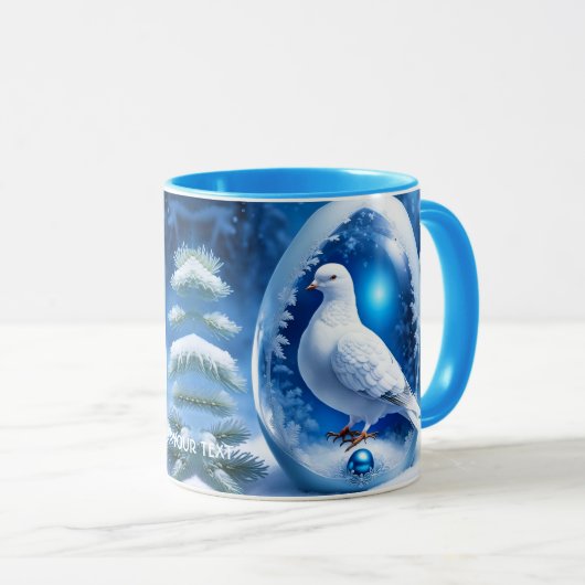 Fantasy Niedlich Egg Perltaube Tasse (VorderseiteRechts)