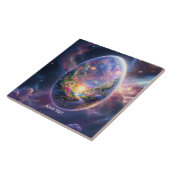 Fantasy Niedlich Ei Floating Space Fliese (Seite)
