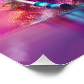 Fantasy Niedlich Einhorn Reiten Poster (Ecke)