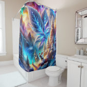 Fantasy Niedlich Elch Leaf Colors Duschvorhang (Beispiel)