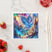 Fantasy Niedlich Elch Leaf Colors Serviette (Beispiel)