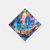 Fantasy Niedlich Elch Leaf Colors Serviette (Ecke)