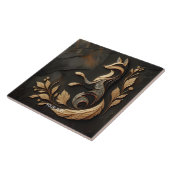 Fantasy Niedlich Elegante Fox Zeichnend Fliese (Seite)