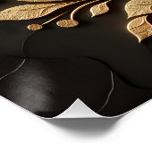 Fantasy Niedlich Elegante Fox Zeichnend Poster (Ecke)