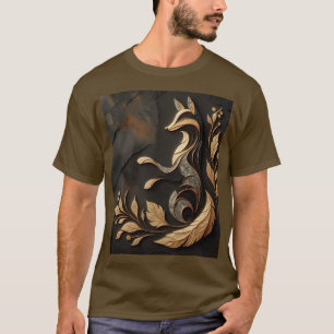 Fantasy Niedlich Elegante Fox Zeichnend T-Shirt