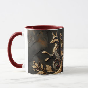 Fantasy Niedlich Elegante Fox Zeichnend Tasse