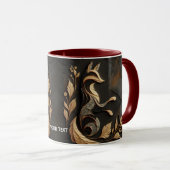 Fantasy Niedlich Elegante Fox Zeichnend Tasse (VorderseiteRechts)