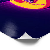 Fantasy Niedlich Elephant Playing Gitarre Poster (Ecke)