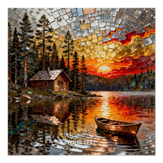 Fantasy Niedlich Embossed Metal Landschaft Poster (Vorderseite)