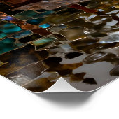 Fantasy Niedlich Embossed Metal Landschaft Poster (Ecke)