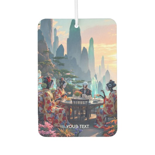 Fantasy Niedlich Exotic Planet Tee Autolufterfrischer (Vorderseite)