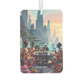 Fantasy Niedlich Exotic Planet Tee Autolufterfrischer (Rückseite)