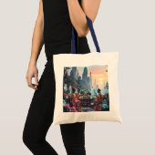 Fantasy Niedlich Exotic Planet Tee Tragetasche (Vorderseite (Produkt))