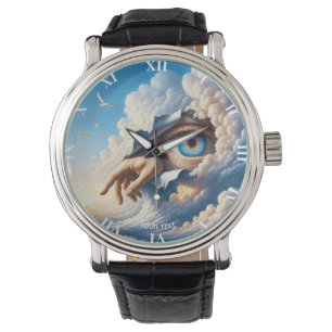 Fantasy Niedlich Eye Sky Wolken Armbanduhr