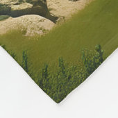 Fantasy Niedlich Face Meadow Blume Fleecedecke (Ecke)