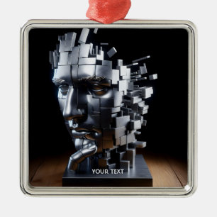 Fantasy Niedlich Face Metal Skulptur Ornament Aus Metall