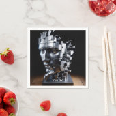Fantasy Niedlich Face Metal Skulptur Serviette (Beispiel)