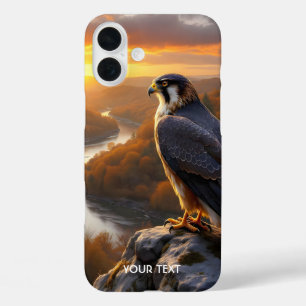 Fantasy Niedlich Falcon Sunset Fall iPhone 16 Plus Hülle