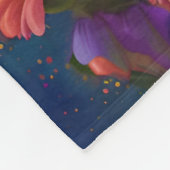 Fantasy Niedlich Fennec Fox Blume Fleecedecke (Ecke)