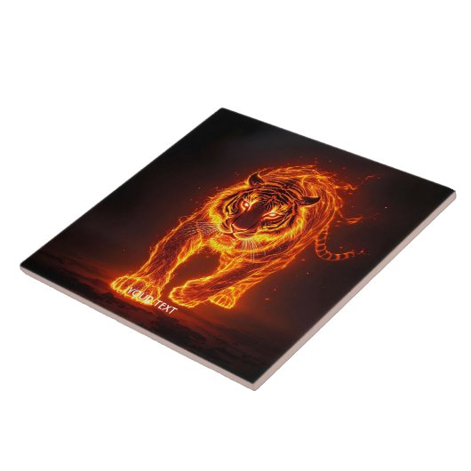 Fantasy Niedlich Fire Big Tiger Fliese (Seite)