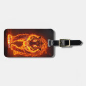 Fantasy Niedlich Fire Big Tiger Gepäckanhänger (Vorderseite horizontal)