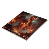 Fantasy Niedlich Fire Elemental Flames Fliese (Seite)