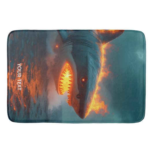 Fantasy Niedlich Fire Sharing Sea Badematte (Vorderseite)