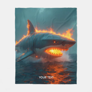 Fantasy Niedlich Fire Sharing Sea Fleecedecke
