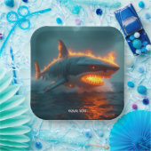 Fantasy Niedlich Fire Sharing Sea Pappteller (Party)