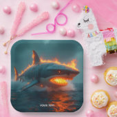 Fantasy Niedlich Fire Sharing Sea Pappteller (Party)