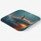 Fantasy Niedlich Fire Sharing Sea Pappteller (Gewinkelt)