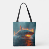 Fantasy Niedlich Fire Sharing Sea Tasche (Rückseite)