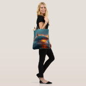 Fantasy Niedlich Fire Sharing Sea Tasche (Am Model)