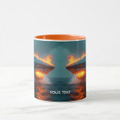 Fantasy Niedlich Fire Sharing Sea Tasse (Zentrum)