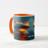 Fantasy Niedlich Fire Sharing Sea Tasse (Vorderseite Links)