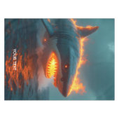 Fantasy Niedlich Fire Sharing Sea Tischdecke (Vorderseite (Horizontal))