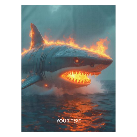 Fantasy Niedlich Fire Sharing Sea Tischdecke (Vorderseite)