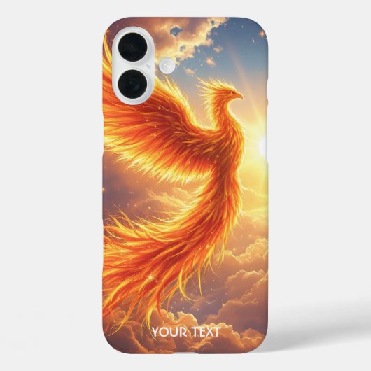 Fantasy Niedlich Flaming Phoenix Steigung Case-Mate iPhone Hülle (Rückseite)
