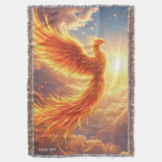 Fantasy Niedlich Flaming Phoenix Steigung Decke (Vorderseite Vertikal)
