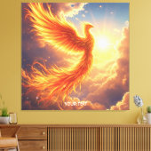 Fantasy Niedlich Flaming Phoenix Steigung Leinwanddruck (Insitu (Wohnzimmer))