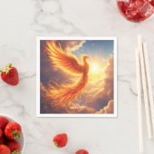 Fantasy Niedlich Flaming Phoenix Steigung Serviette (Beispiel)