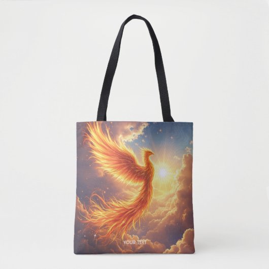 Fantasy Niedlich Flaming Phoenix Steigung Tasche (Vorderseite)