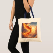 Fantasy Niedlich Flaming Phoenix Steigung Tragetasche (Vorderseite (Produkt))