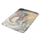 Fantasy Niedlich Flying Elephant Sakura Badematte (Schrägansicht)