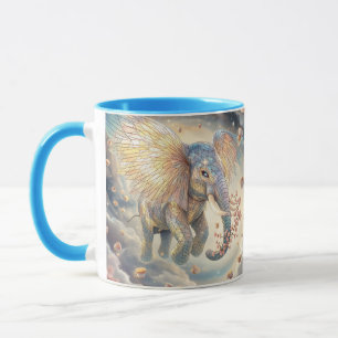 Fantasy Niedlich Flying Elephant Sakura Tasse