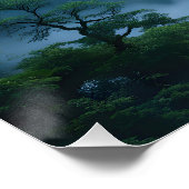 Fantasy Niedlich Flying Rainbow Turtle Poster (Ecke)